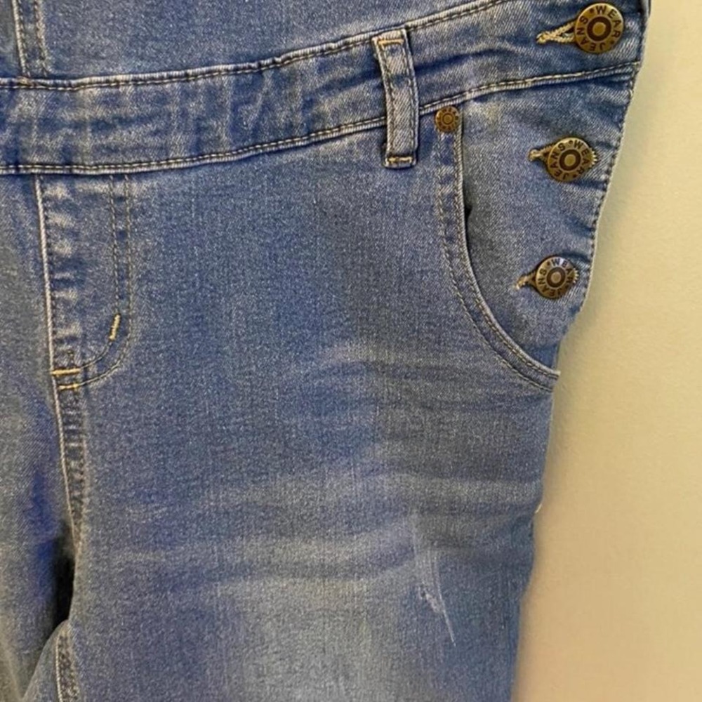 ILOVEMUM Maternity Denim Overalls, sz‎ Medium, NWT - Picture 3 of 8